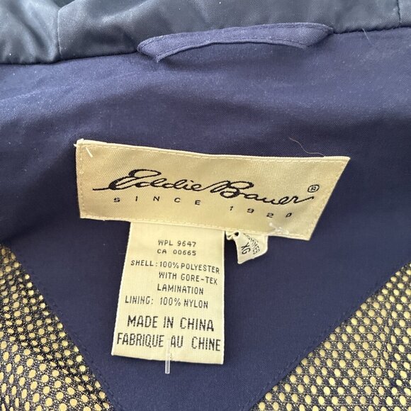 Vintage Eddie Bauer Green Lightweight Gortex Jacket Poncho - Men’s Size XL (D9) - Picture 11 of 12